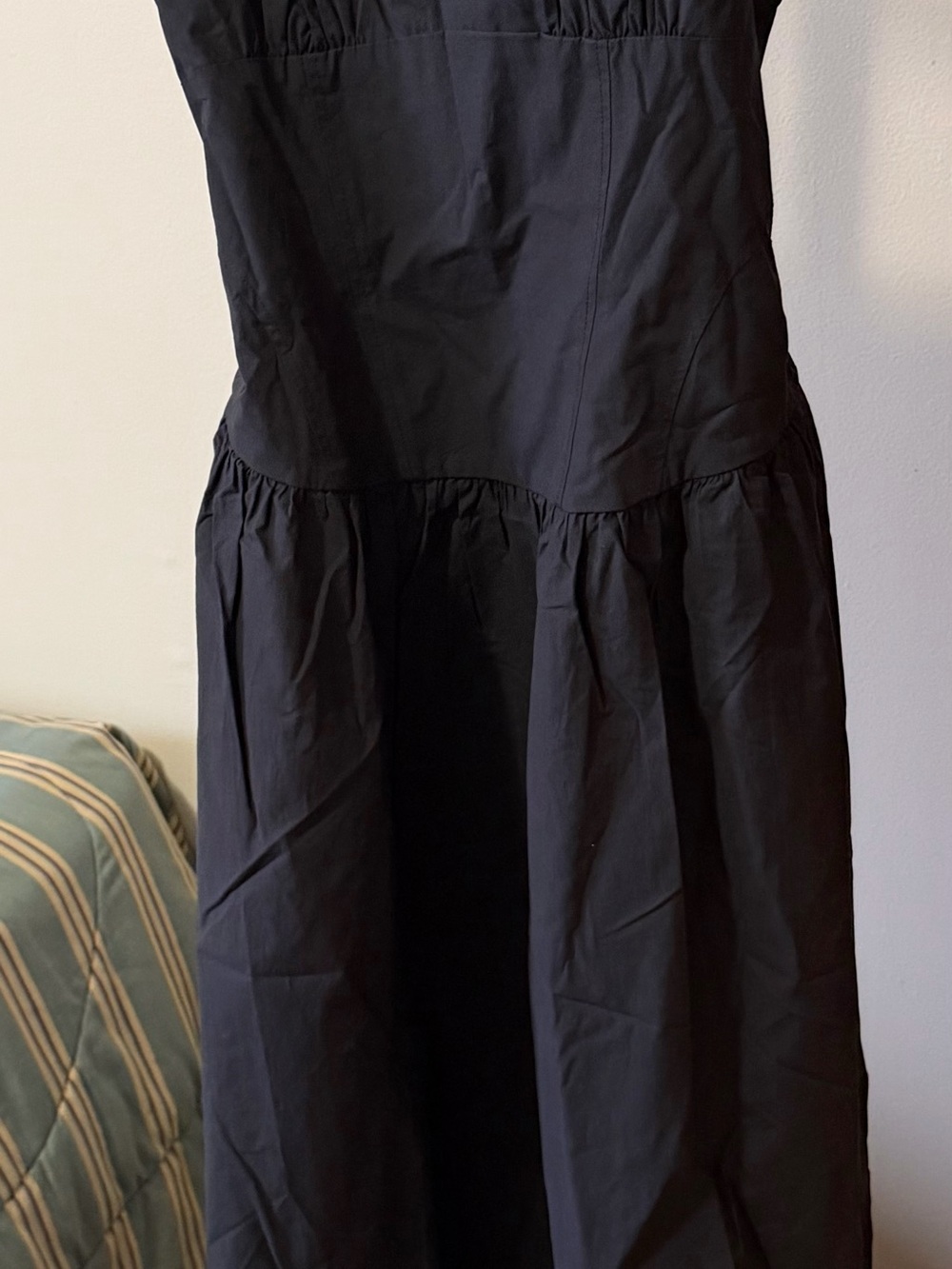 Bec & Bridge Strapless Black Maxi with Gathered Waist